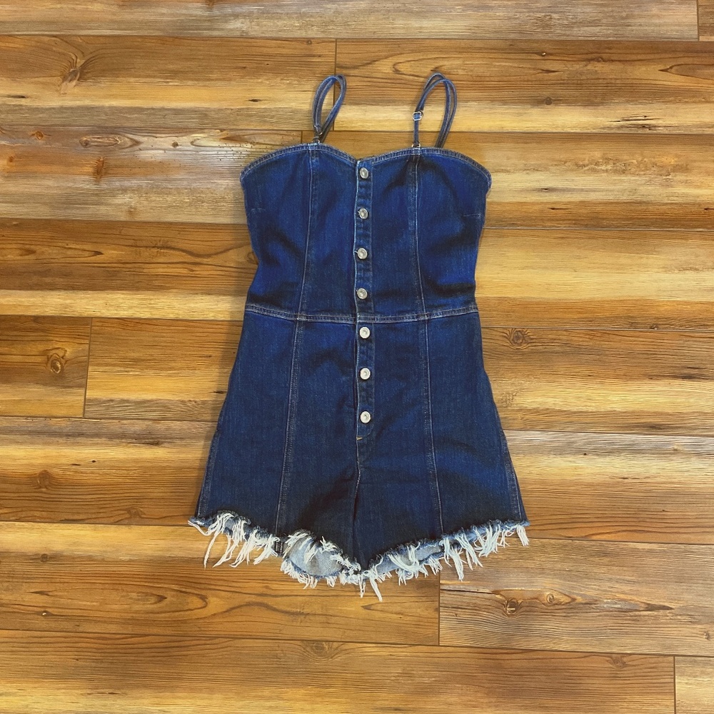 Hudson denim short jumpsuit - Picture 1 of 11